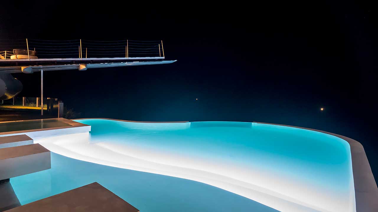 Pool at night